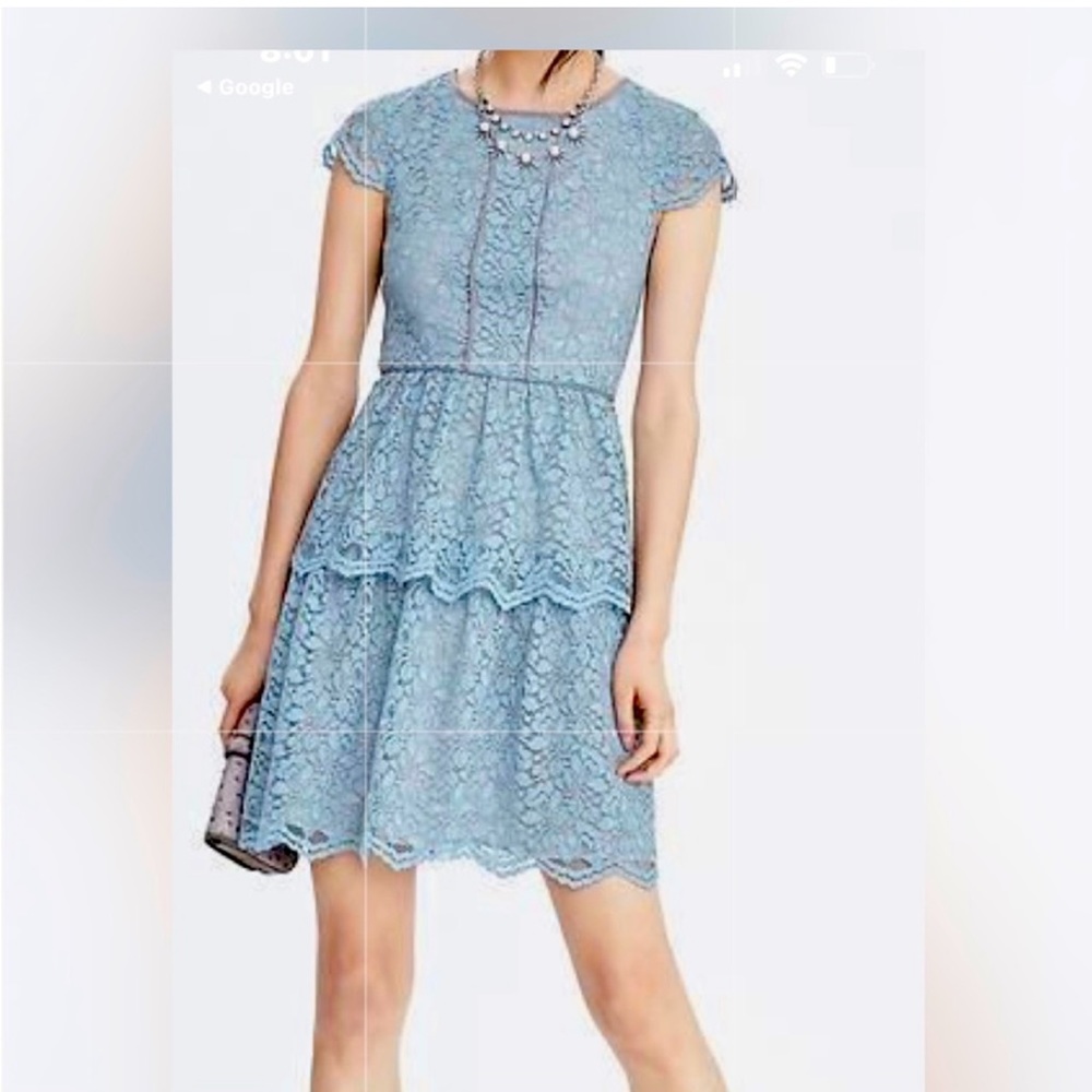 Banana Republic blue Lace dress nwt